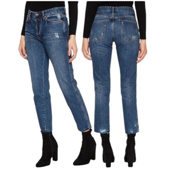 We The Free Denim - We the Free free people raw boyfriend jeans size 27